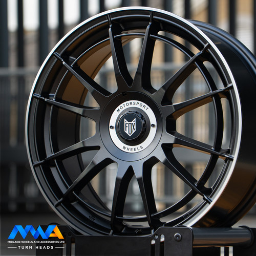 Fox vr4 alloy wheels black - alloy,